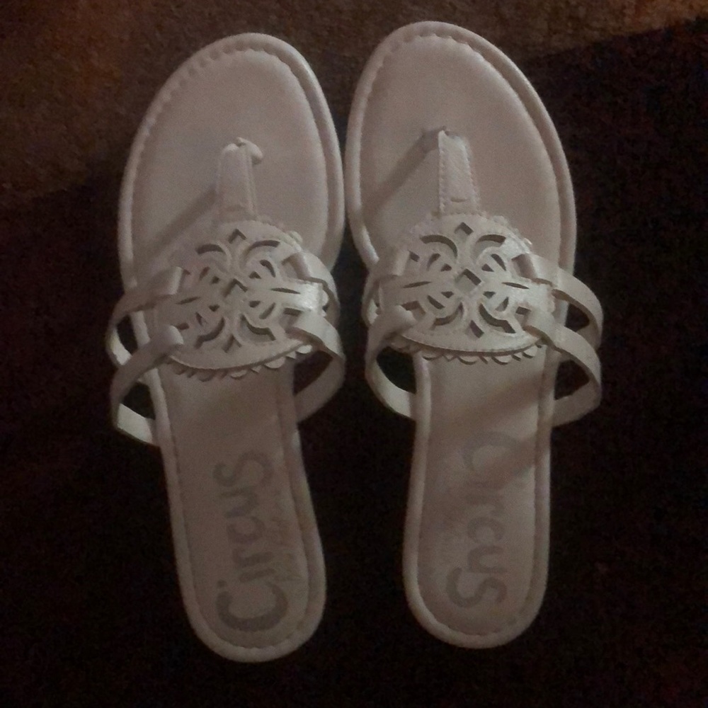 White circus sam Edelman sandals
